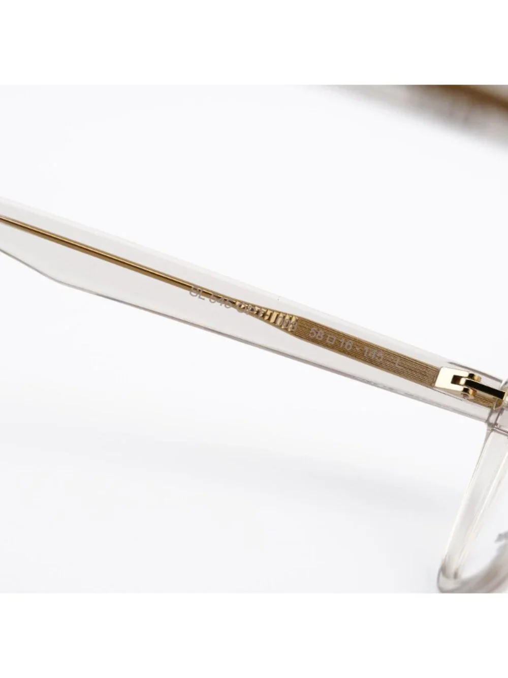 Saint Laurent SL545 OPT 003 Eyeglasses Shiny Beige 58mm Square Frame